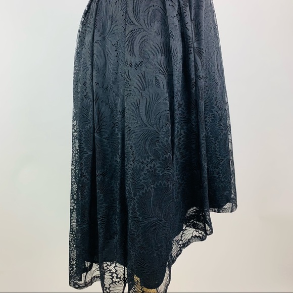 Nanette Lepore Black Lace Dress Sz 0 - Picture 5 of 9